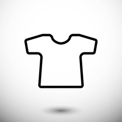 t-shirt icon stock vector illustration flat design