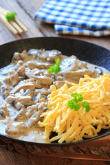 Geschnetzeltes mit Spätzle