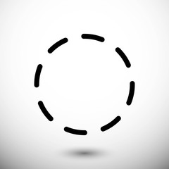 dash-dotted line icon stock vector illustration flat design