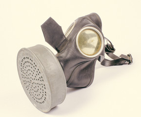 Vintage german civilian gas mask. WWII.