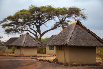 Fototapeta na wymiar Camp in Kenya, on safari