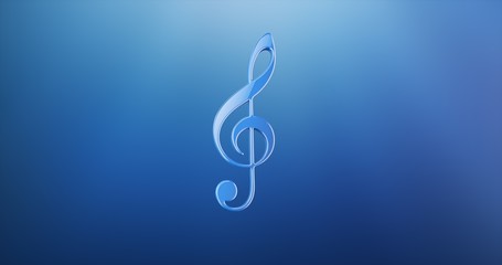 Music Blue 3d Icon