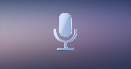 Microphone Silver 3d Icon