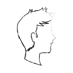 head of faceless man icon image vector illustration design 