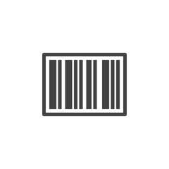 Barcode icon vector, filled flat sign, solid pictogram isolated on white. Symbol, logo illustration. Pixel perfect