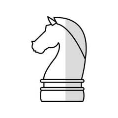knight chess piece icon image vector illustration design 