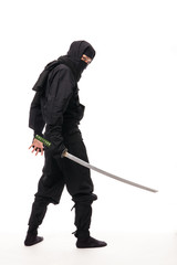 Obraz premium 忍者・刀・ポーズ