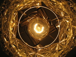 Chandelier view from the bottom