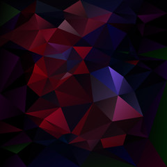 vector abstract irregular polygon background with a triangle pattern in dark red and blue color