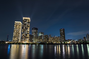 Fototapeta premium 夜の晴海エリア