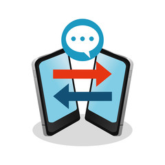 instant messaging related icons image vector illustration design 