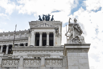 Monument to Vittorio Emanuele II in Rome, Italy.