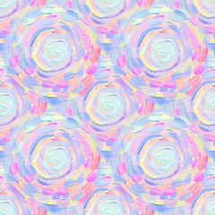 Abstract seamless acrylic ornamental pattern. Seamless texture in impressionism style for web, print, wraps, fabric, textile, website, invitation card background, summer fall fashion or your design