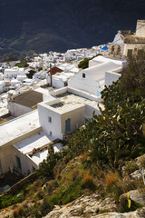 Fototapeta premium View of the Chora village on Serifos island in Greece. 