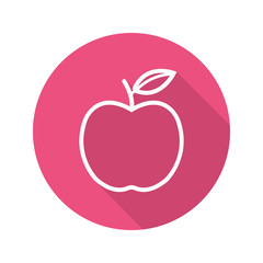 Apple flat linear long shadow icon