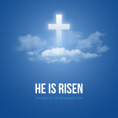 Naklejka premium He is risen