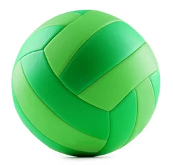 Wall murals Ball Sports Leather volleyball isolated on a white background