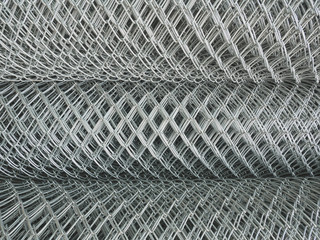 Roll of steel mesh background
