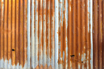 Old rusty zinc plat wall texture background