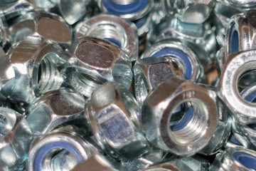 The image of many female screws