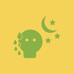 sweating man, various symptoms of Tuberculosis on the human sweats at night