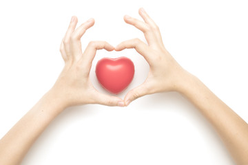 Obraz premium hand and heart