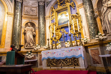Interior of Siena Cathedral in Tuscany, Italy