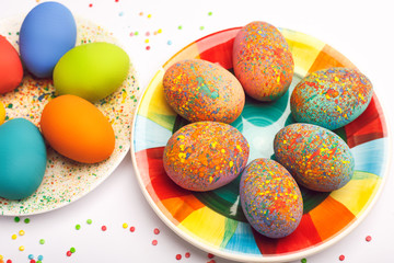 Easter Eggs. Sunday. Easter. Happy Holidays. Christian holiday. Religion. Tradition. Easter background.