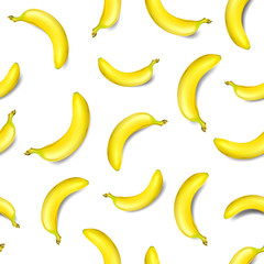 Seamless banana pattern isolated on white background - 140339767
