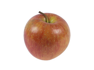Red apple on white isolated background