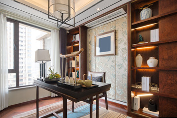 interior of modern study