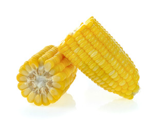 corn on white background