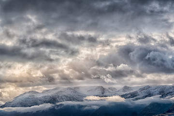 Obraz premium Mountain skyscape