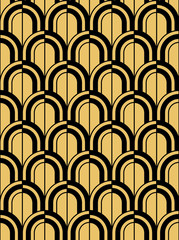 Art Deco seamless pattern.decoration ornament.