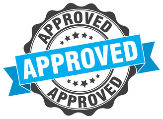 Fototapeta premium approved stamp. sign. seal