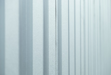Obraz premium surface of zinc fence in the construction zone for texture background.
