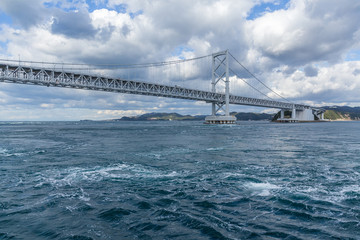 Fototapeta na wymiar Onaruto Bridge in Tokushima