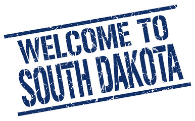 welcome to South Dakota stamp