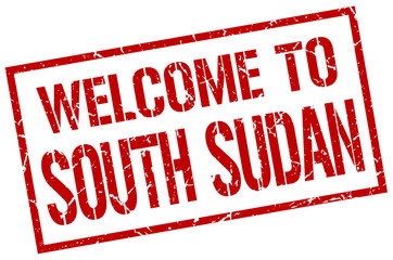 welcome to South Sudan stamp