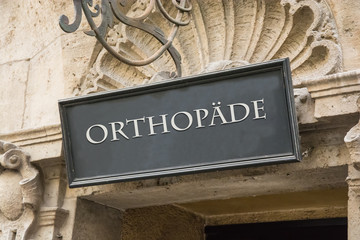 Schild 191 - Orthopäde