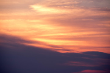 夕日　夕焼け空