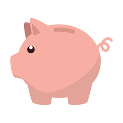 piggy savings money icon vector illustration design