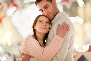 Happy couple on romantic photo