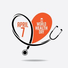 World Health Day design. EPS 10 vector. - 140347550