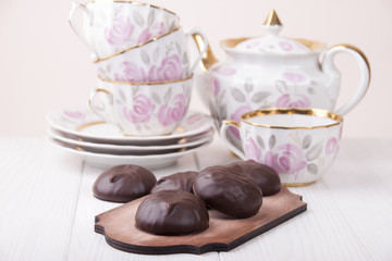 Marshmallow in chocolate