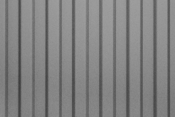 Gray corrugated sheet of metal . Pattern, abstract background.