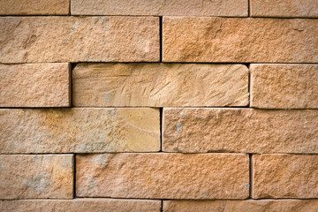 Wall built of natural stone. Can be used as background