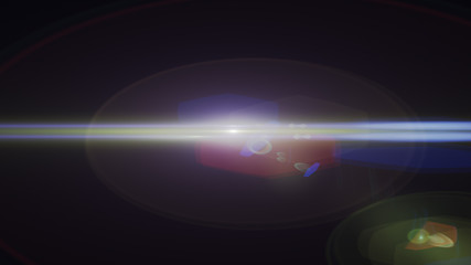 abstract of lighting digital lens flare in dark background