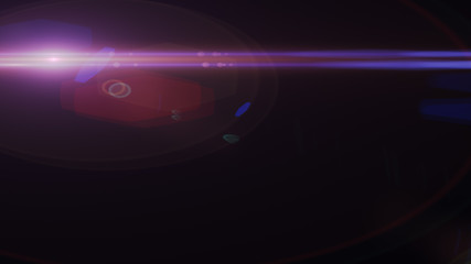 abstract of lighting digital lens flare in dark background