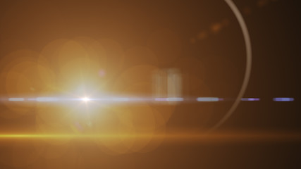 abstract of lighting digital lens flare in dark background